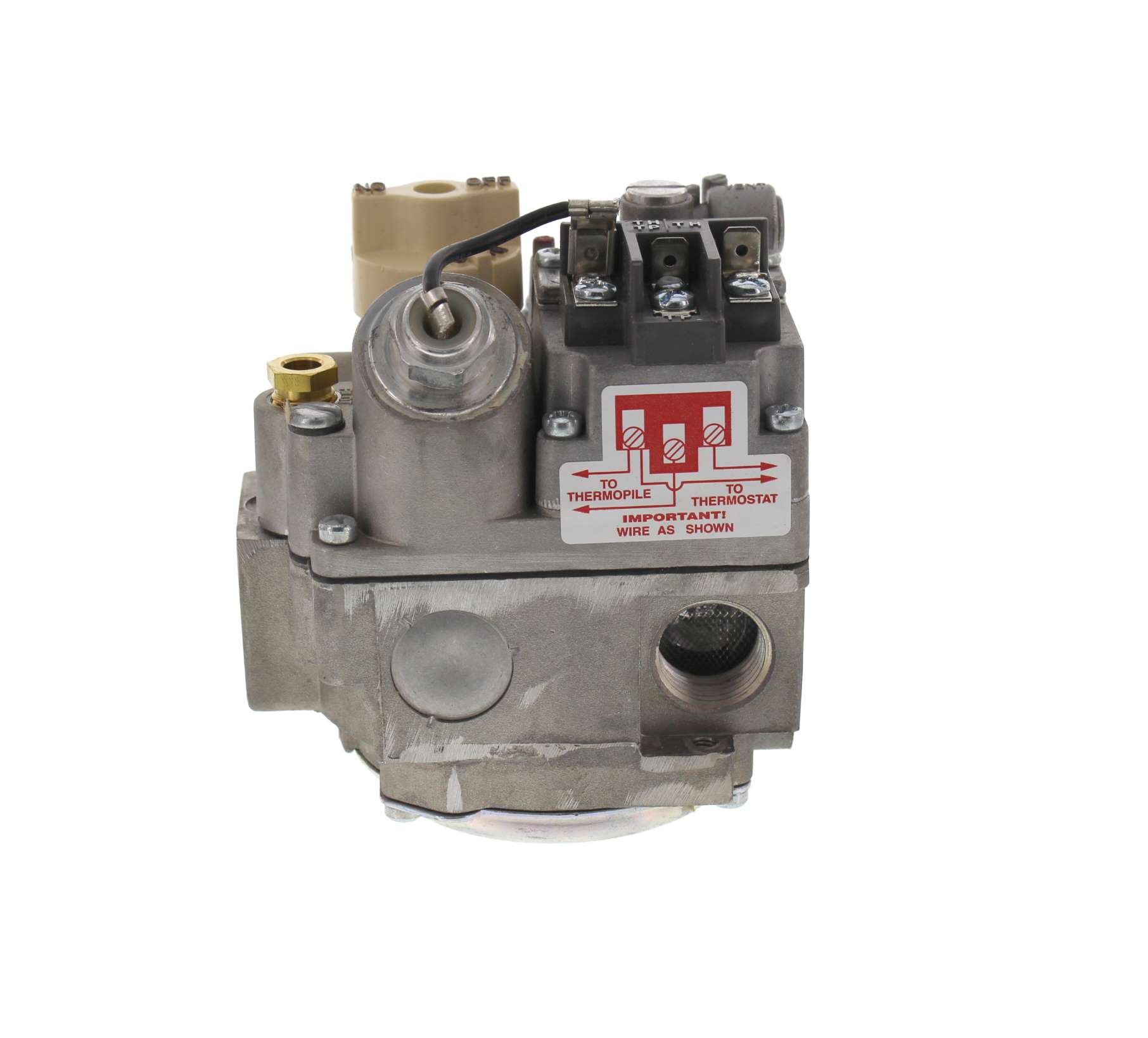 Robert Shaw Gas Valves Robertshaw 710-503 Millivolt Low Profile Combo Gas Valve 1 Furnace Gas Valve