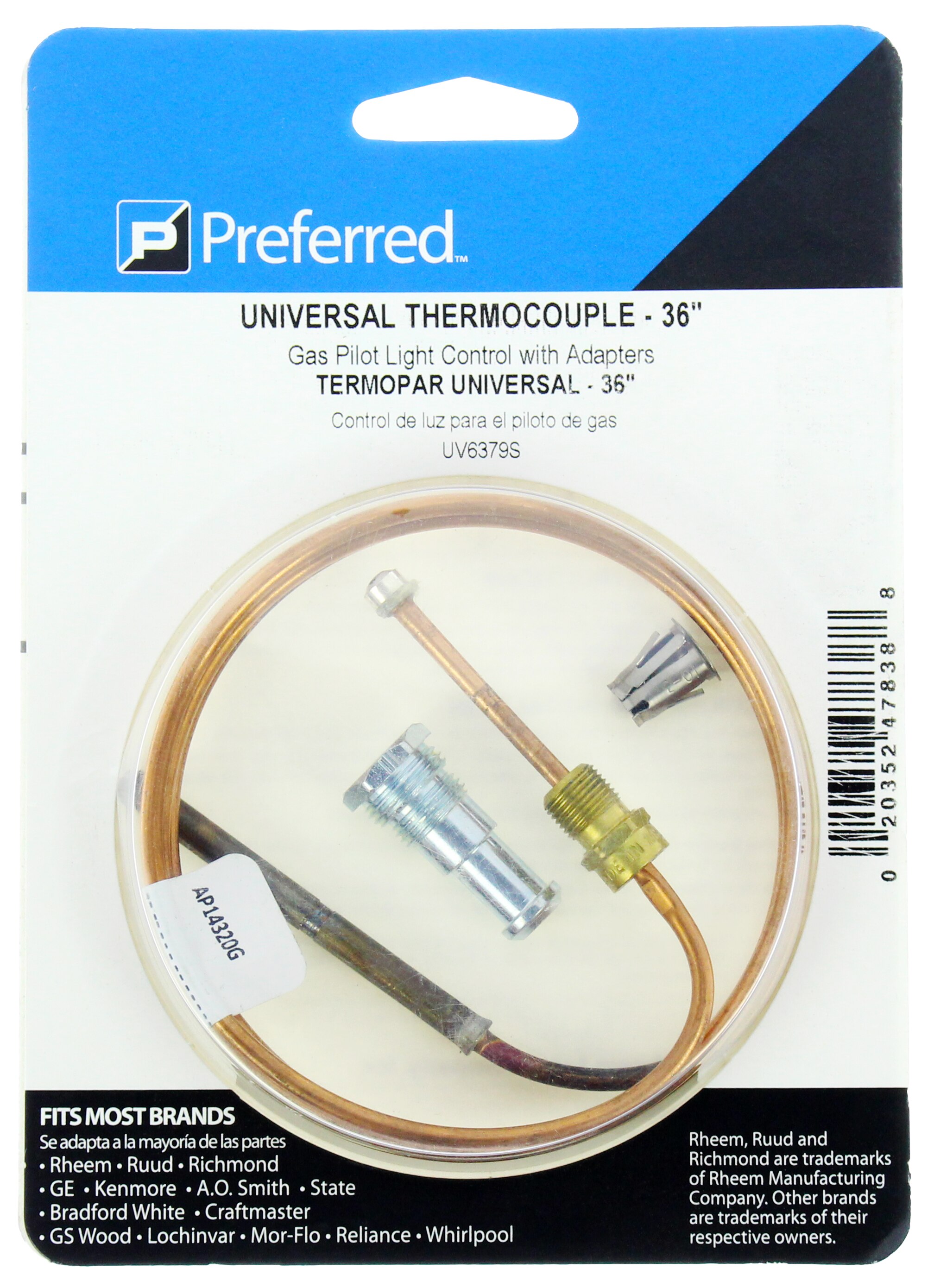 RHEEM RHEEM 36IN THERMOCOUPLE KIT UV6379S | Appliance Parts Company